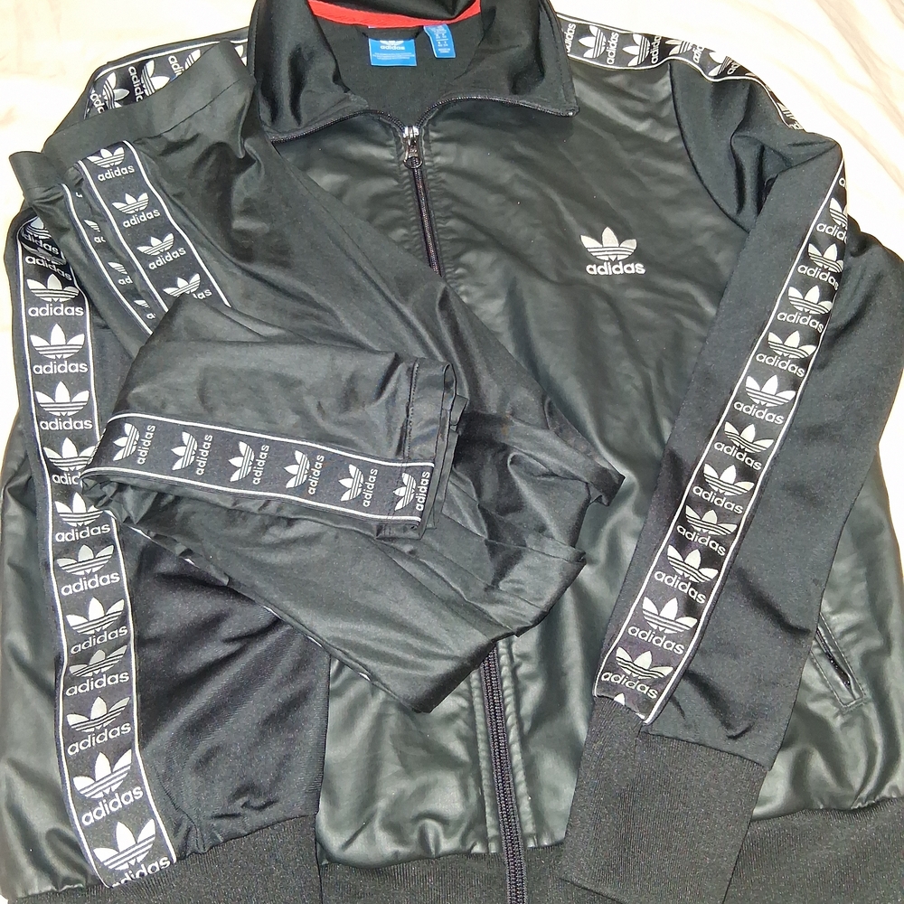 Adidas Womens Black Leather Set